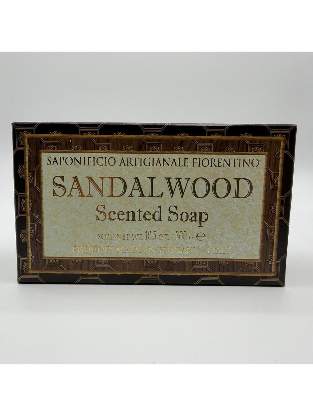Saponificio Artigianale Fiorentino Soap Sandalwood Scent Italy 10.5oz - 2 Pack - Picture 3 of 5